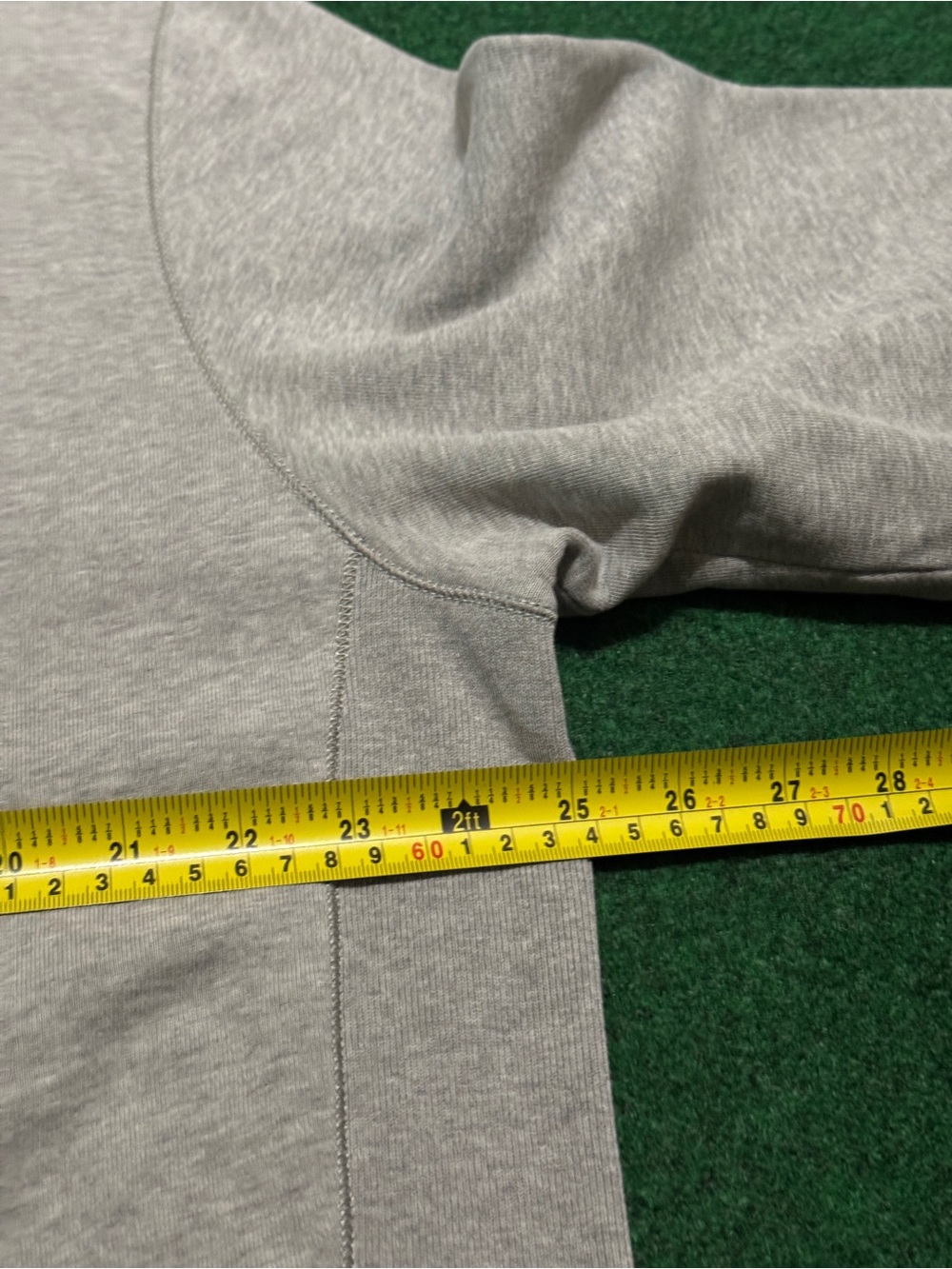 Polo Ralph Lauren Vintage Crewneck Gray XL 25x28 90s Sweatshirt Ribbed - Picture 5 of 6